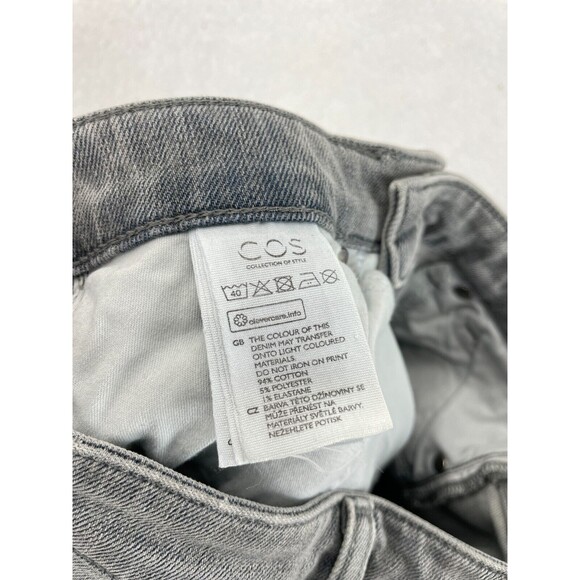COS High Rise Skinny Cropped Jeans Women’s Size 26 Gray Stretch Casual Denim - Picture 11 of 11